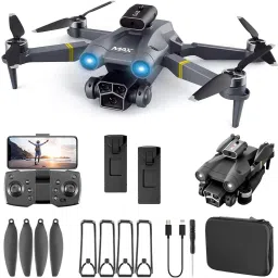 M3 MAX 4K WiFi FPV Drone | 1080P HD Dual Cam | Foldable RC | Alt Hold | Auto RTN Drone-4