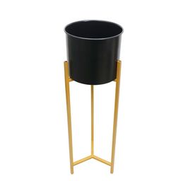Homesake Set Of 2 Triangle Base Metal Planters With Pot image 5