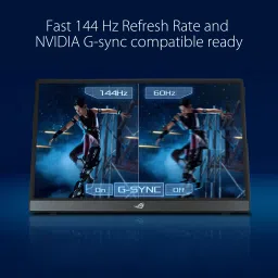ASUS ROG Strix 39.62 cm (15.6 inch) Full HD LED Backlit IPS Panel with fold-out kickstand, ROG Tripod & Sleeve, USB Type-C, micro HDMI, embedded ESS amplifier, built-in 7800 mAh battery, Dual Front-Facing Stereo speakers, Anti-Glare Portable Gaming Monitor (XG16AHP) image 5