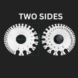 aastha tools Rectangular Wire Gauge & SWG Wire Gauge /Sizer in British & Metric (PACK OF 2) Marking Gauge image 3