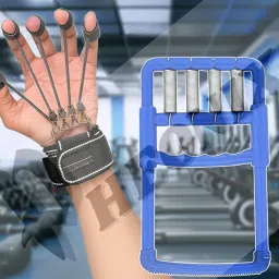Fitness Combo - Plastic Spring Hand Gripper & Finger Exerciser Fitness Accessory Kit Kit-image-32