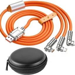 BUFONA Mobile All In One MultiplePort Charging Cable 120W Mobile Data Cable+Carry Pouch Charging Pad-image-20