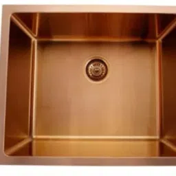 Millennium Series Golden Brown Matte Finish SS-304 Grade Single Bowl Kitchen Sink Thickness 2.5 mm Vessel Sink-image-62