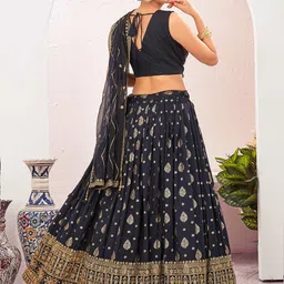 Chandbaali Embroidered Ready to Wear Lehenga & Blouse With Dupatta image 4