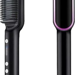 Fulkiza Hair Brush Curling Anti-perm Straight Hair Comb Hair Iron Hair Styler Tool S9 Professional HQT 909b Hair Straightener comb Styler 5 Temperature Control S9 Hair Straightener Brush-image-7