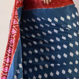 Anouk Rustic Ready to Wear Ikat Saree image 2