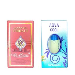 RAVIOUR LIFESTYLE Set Of 2 Aqua Cool & Jannat Ul Firdous Attar - 8ml Each-41