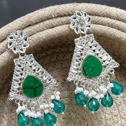 TANLOOMS Triangular Drop Earrings-54