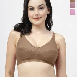 SHYAM SONS FLAIR Pack of 3 Non Padded Full Coverage Bra-picture-14