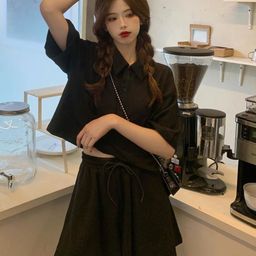 KPOP Short Sleeved  Shirt & Shorts Co-Ord Set-image-54