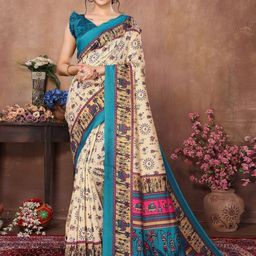 Lookmark Warli Printed Saree-image-93