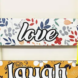 diwam handicrafts Home Family Love Laugh Live Happiness Printed Wall Hanging-picture-32