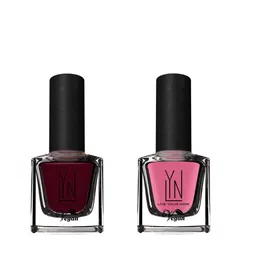 LYN LIVE YOUR NOW Set Of 2 Creme Nail Polish - 8 ml Each -Cherry Blossom-Maroon Dreams-picture-15