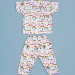 Yellow Bee Boys Printed Night suit-image-82