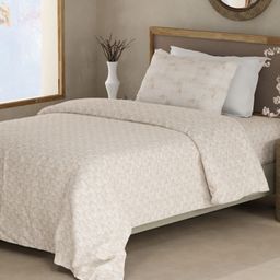 Boutique Living India Valatia Beige Printed Cotton 200TC Single Bedsheet Set 2.2 m x 1.5 m-image-59