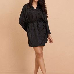 Nykd Self Design Satin Robe-image-6