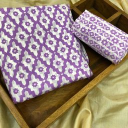 PALASH Floral Printed Pure Cotton Unstitched Dress Material-image-52