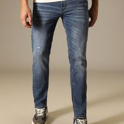 Banana Club Men Dark Blue Ankle Slim Fit Denim Jeans-image-88