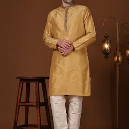 Moda Rapido Men Embroidered Kurta Pajama Set-24