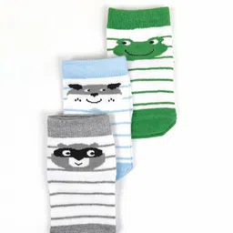 Nuluv Infant Boys Pack Of 3 Printed Ankle Length Socks-13