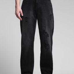 Jack & Jones Men Wide Leg High-Rise Highly Distressed Light Fade Jeans-image-75