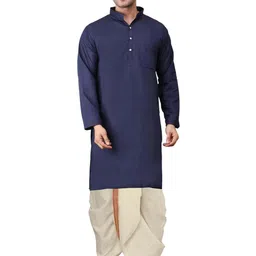 ADARNIYA Men Embroidered Straight Kurta Set-image-19