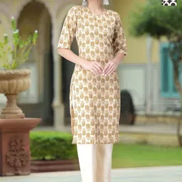 Moda Rapido Women Ethnic Motifs Printed Crepe Kurta-image-56