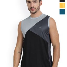 FTX Pack Of 4 Colour-Blocked Gym Vests 709-2_709-8_709-12_709-15-S-image-51