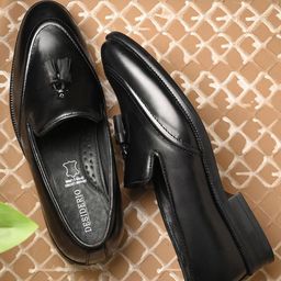 DESIDERIO Men Leather Loafers-image-81