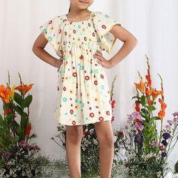 BAESD Girls Floral Printed Fit & Flare Dress-picture-26