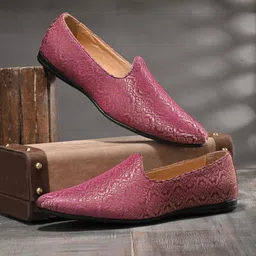 House of Pataudi Men Embroidered Mojaris-image-63