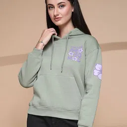 Thirty Threads Women Printed Hooded Sweatshirt-picture-16