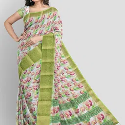 J 6 DESIGNER Women Floral Printed Zari Saree-picture-47