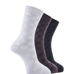 Dollar Men Pack of 3 Free Size Full Length Cotton Socks-11