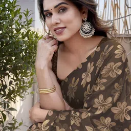 KALINI Floral Poly Chiffon Saree-picture-14
