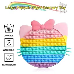 YK Gaming Set of 3 Jumbo Cat Pop It Fidget Toy image 2