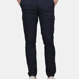 t-base Men Regular Fit Mid-Rise Joggers Trousers-image-63
