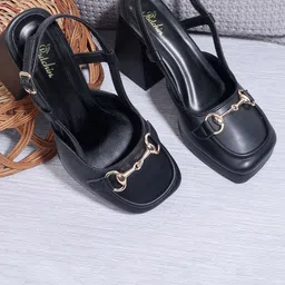 Padchin Embellished Party Block Sandals-39
