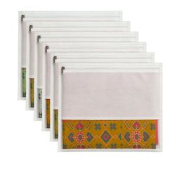 Myntra Elegant Homes White Set of 6 Reusable Multi-Utility Organisers-picture-10