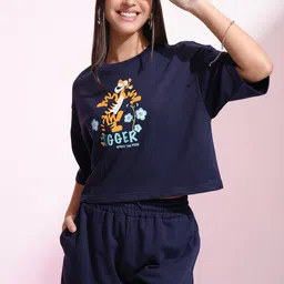 Tokyo Talkies Tigger Printed T-Shirt & Short Co-Ord Set-32