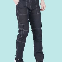COMFITS Men Classic Tapered Fit Cargo Jeans-image-62