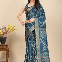 J 6 DESIGNER Ethnic Motif Printed Woven Design Saree-picture-18