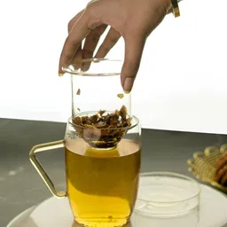 Aura Transparent Solid Borosilicate Glass Glossy Mugs Set of Cups and Mugs image 5