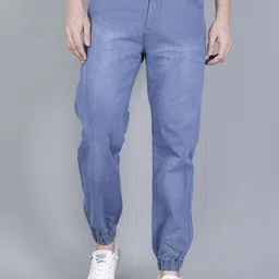 CLUBROCKS Men Mid-Rise Light Fade Stretchable Regular Jeans-picture-2