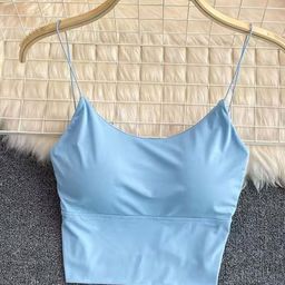 Errabelly Girls Shoulder Straps Fitted Crop Top-image-49