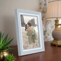 Golden Peacock Grey & White 1 Pieces MDF Table Photo Frames-54