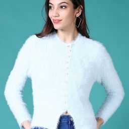 V-Mart Women Cotton Round Neck Long Sleeves Cardigan-picture-6