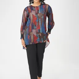 Bindigasm Geometric Printed Tunic & Trousers-image-39