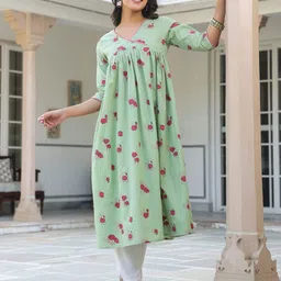 KALINI Women Floral Printed A-Line Kurta-picture-28