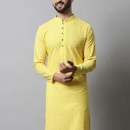 Jompers Men Embroidered Chikankari Kurta-image-87